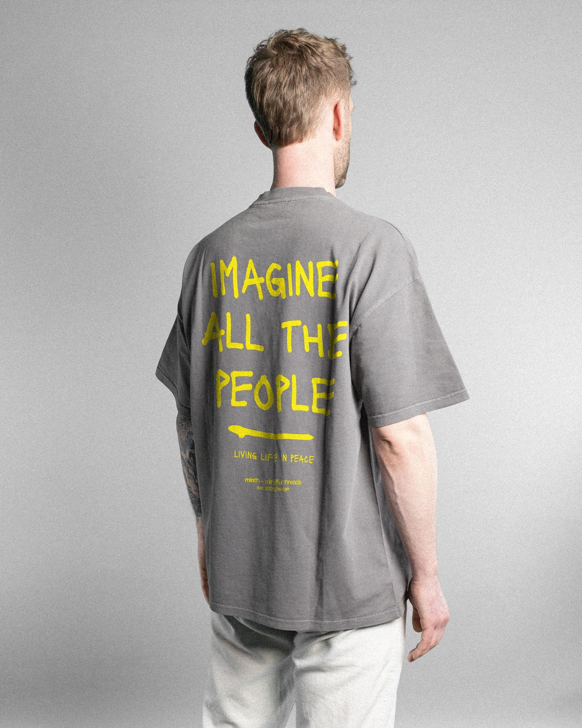 IATP no.2 - Oversize Tee, pigment-grey – Bild 2