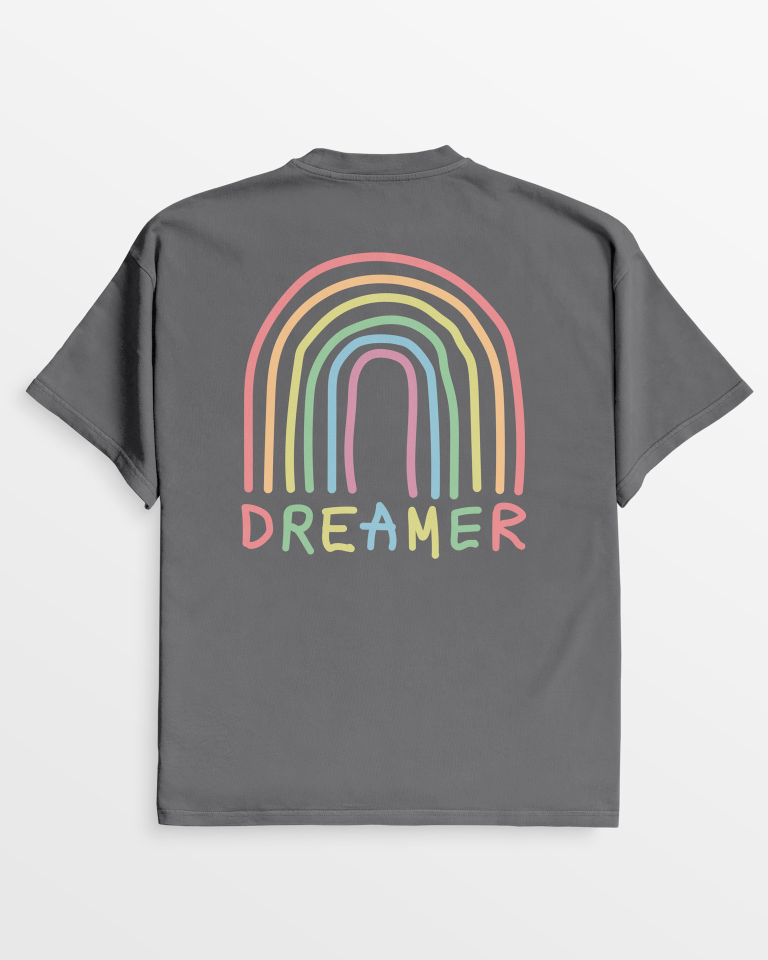 Dreamer no. 2 - Oversize Tee, pigment-grey – Bild 3